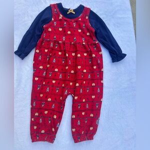 Vintage healthtex Red and Blue Kids One Piece